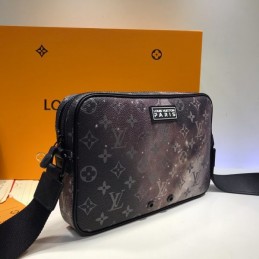 Replica Louis Vuitton Brown Monogram Galaxy Alpha Messenger