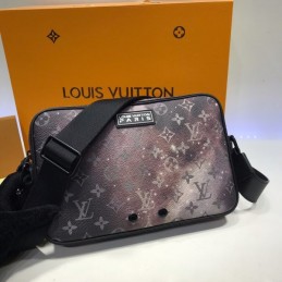Replica Louis Vuitton Brown Monogram Galaxy Alpha Messenger