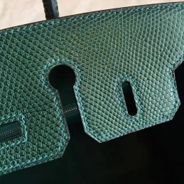 Replica Hermes Green Crocodile Leather Birkin 30 Palladium Hardware Bag