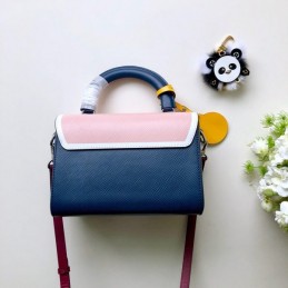 Replica Louis Vuitton Pink Navy Graphic Patch Twist MM