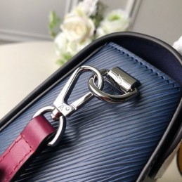 Replica Louis Vuitton Pink Navy Graphic Patch Twist MM