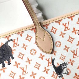 Replica Louis Vuitton Red Cat Print Neverfull MM
