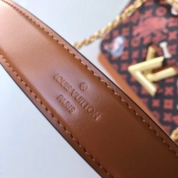 Replica Louis Vuitton Brown Monogram Floral Chain Twist MM