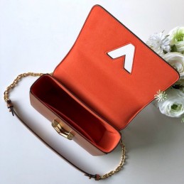 Replica Louis Vuitton Brown Monogram Floral Chain Twist MM
