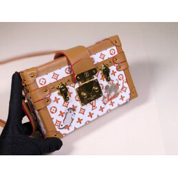 Replica Louis Vuitton White Multicolor Graphic Petite Malle