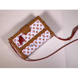 Replica Louis Vuitton White Multicolor Graphic Petite Malle
