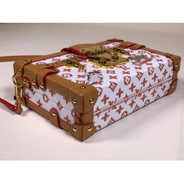 Replica Louis Vuitton White Multicolor Graphic Petite Malle