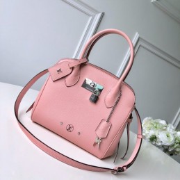 Replica Louis Vuitton Pale Pink Textured Milla PM