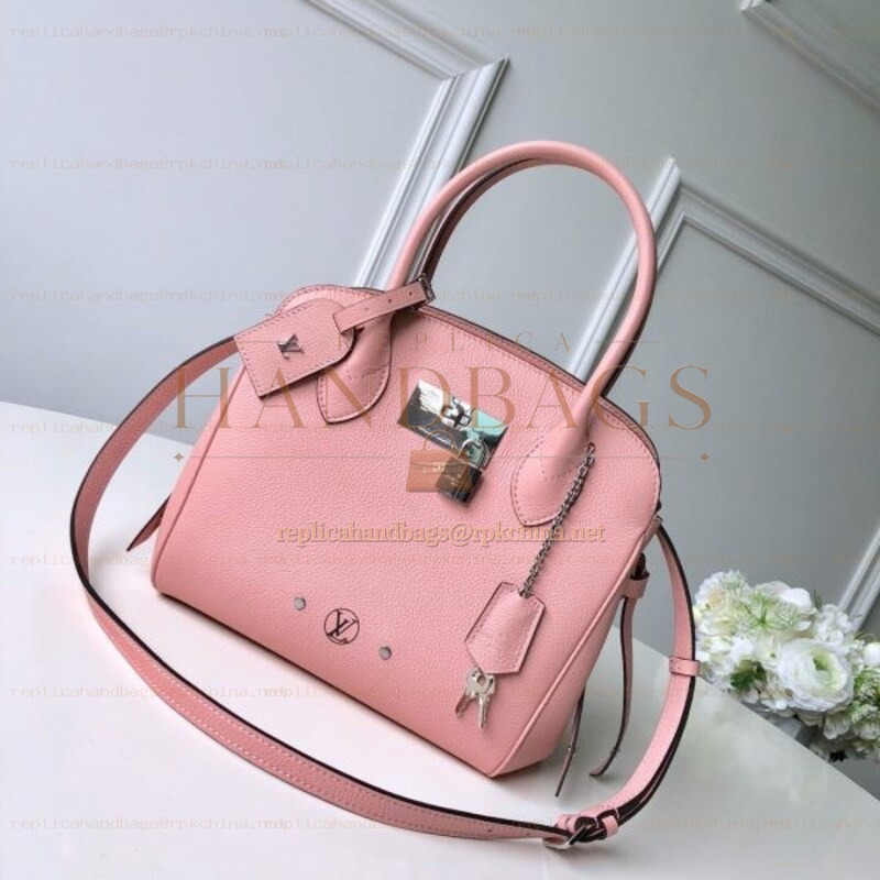 Replica Louis Vuitton Pale Pink Textured Milla PM