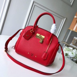 Replica Louis Vuitton Red Textured Milla PM