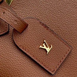 Replica Louis Vuitton Brown Textured Milla PM
