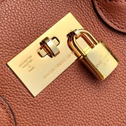 Replica Louis Vuitton Brown Textured Milla PM