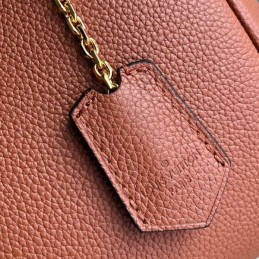 Replica Louis Vuitton Brown Textured Milla PM
