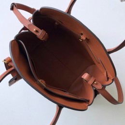 Replica Louis Vuitton Brown Textured Milla PM