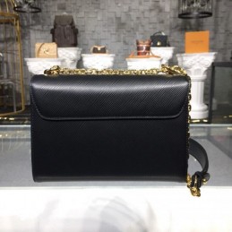 Replica Louis Vuitton Black Gold Studded Twist MM