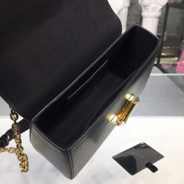 Replica Louis Vuitton Black Gold Studded Twist MM