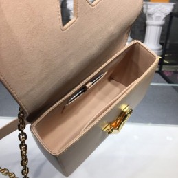 Replica Louis Vuitton Beige Gold Studded Twist MM