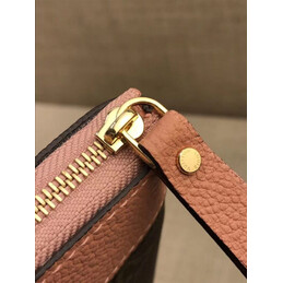 Replica Louis Vuitton Brown Monogram Pink Trim Daily Pouch
