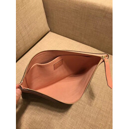 Replica Louis Vuitton Brown Monogram Pink Trim Daily Pouch
