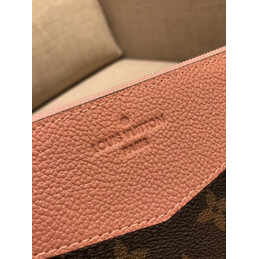 Replica Louis Vuitton Brown Monogram Pink Trim Daily Pouch