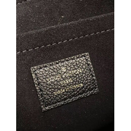 Replica Louis Vuitton Brown Monogram Black Trim Daily Pouch