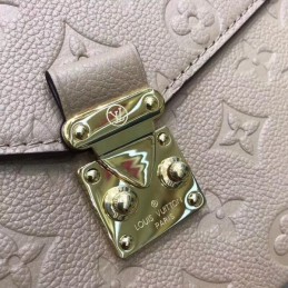 Replica Louis Vuitton Taupe Embossed Monogram Metis Pochette