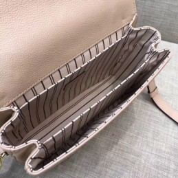 Replica Louis Vuitton Taupe Embossed Monogram Metis Pochette