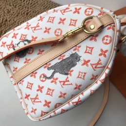 Replica Louis Vuitton White Monogram Red Graphic Speedy 30