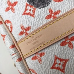 Replica Louis Vuitton White Monogram Red Graphic Speedy 30