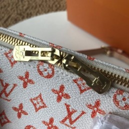 Replica Louis Vuitton White Monogram Red Graphic Speedy 30