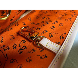 Replica Louis Vuitton Brown Monogram Orange Graphic Neverfull MM
