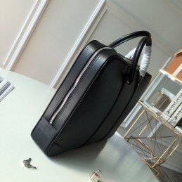 Replica Louis Vuitton Black Taiga Leather Porte Documents Voyage