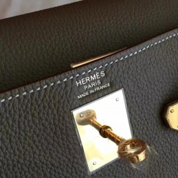 Replica Hermes Taupe Kelly 32 Gold Hardware Bag