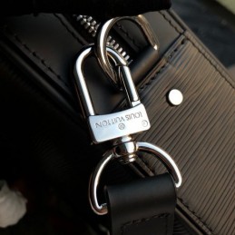 Replica Louis Vuitton Black Leather Dandy Briefcase MM
