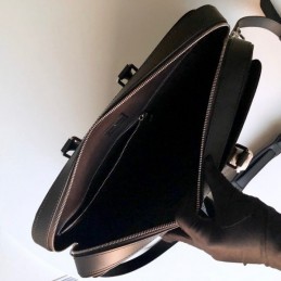 Replica Louis Vuitton Black Leather Dandy Briefcase MM