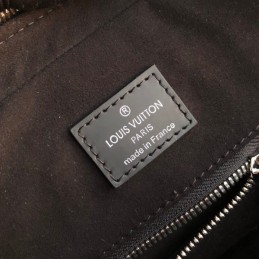 Replica Louis Vuitton Black Leather Dandy Briefcase MM