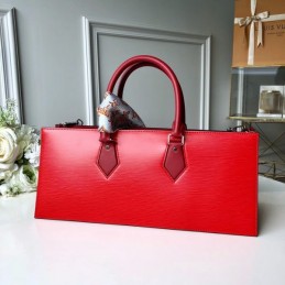 Replica Louis Vuitton Red Textured Sac Tricot