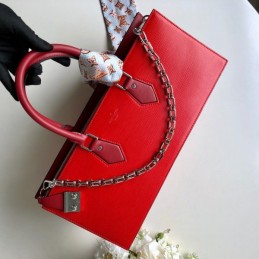 Replica Louis Vuitton Red Textured Sac Tricot