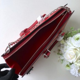 Replica Louis Vuitton Red Textured Sac Tricot