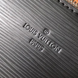 Replica Louis Vuitton Black Textured Chain Sac Tricot