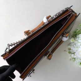 Replica Louis Vuitton Burgundy Patent Monogram Chain Sac Tricot