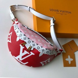 Replica Louis Vuitton Red White Graphic Bumbag