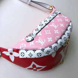 Replica Louis Vuitton Red White Graphic Bumbag