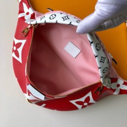 Replica Louis Vuitton Red White Graphic Bumbag