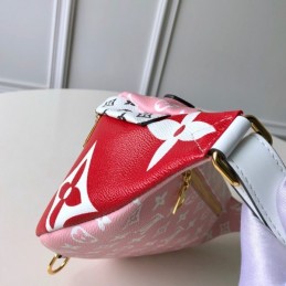Replica Louis Vuitton Red White Graphic Bumbag