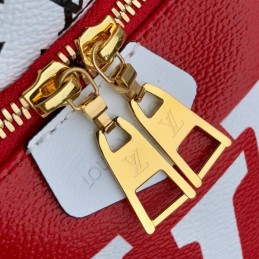 Replica Louis Vuitton Red White Graphic Bumbag