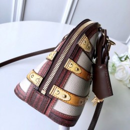 Replica Louis Vuitton Brown Monogram Multicolor Strap Alma BB