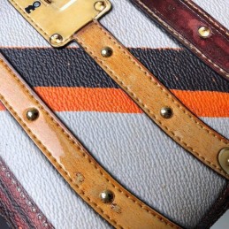 Replica Louis Vuitton Brown Monogram Multicolor Strap Alma BB