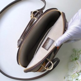 Replica Louis Vuitton Brown Monogram Multicolor Strap Alma BB