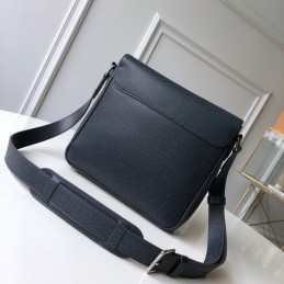 Replica Louis Vuitton Navy Blue Leather Roman PM